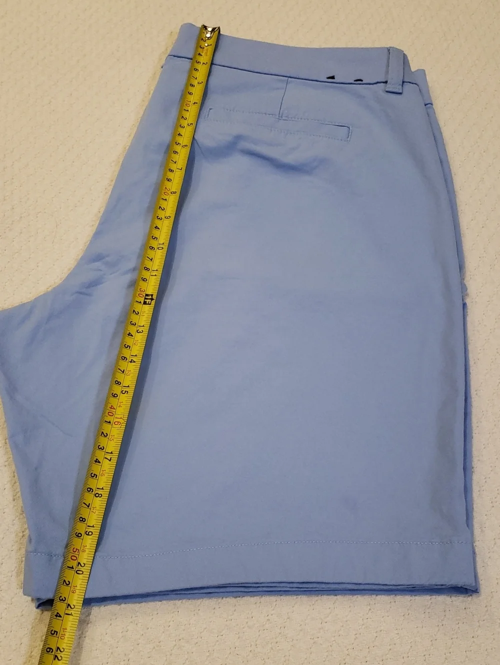 J. Crew Men's Light Blue Flat Front Chino Shorts